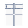 5'0 King Size - 4 Pieces