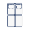 4'0 Small Double - 4 Pieces