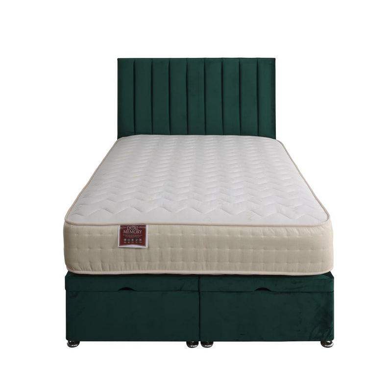 Dual Memory 1500 Pocket Sprung Ottoman End Lift Bed Set