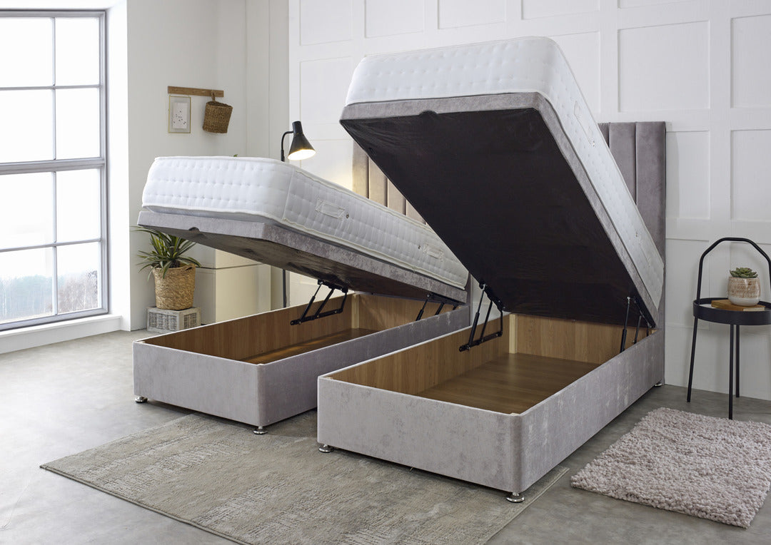 Essential Guest Hotel Zip and Link 1500 Pocket Sprung Ottoman Divan Be ...