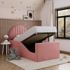 Emily Kids Fabric Bed with Safety Rails