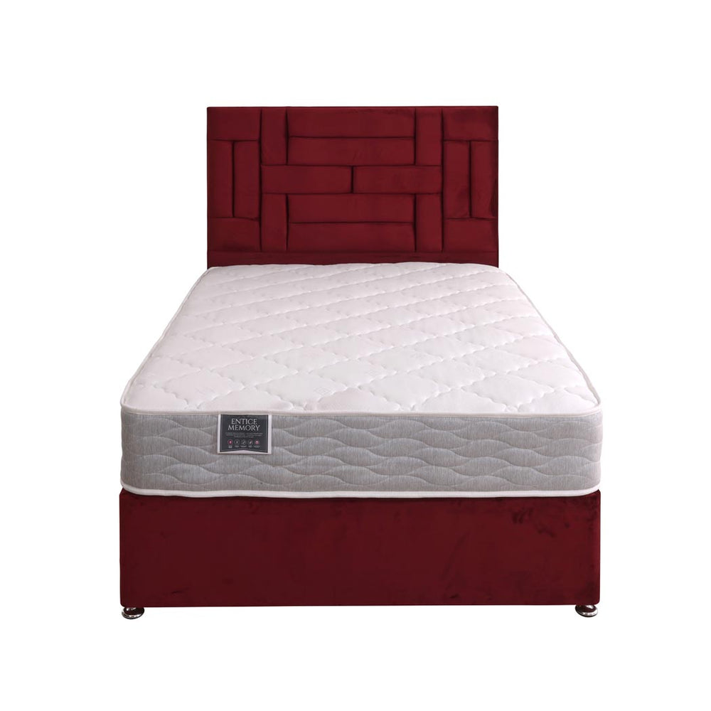 Entice Memory Coil Sprung Divan Bed Set