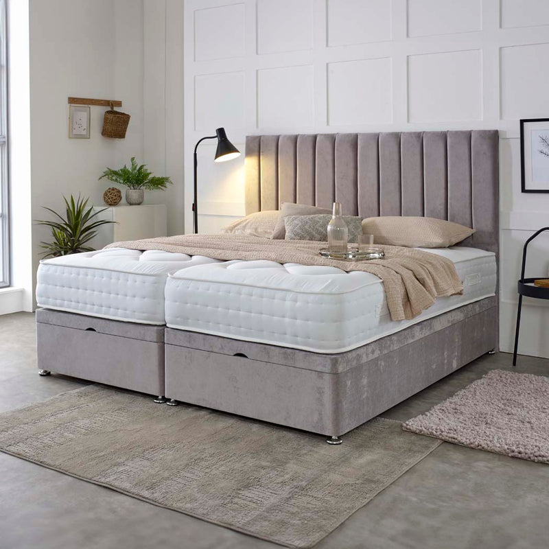 Essential Guest Hotel Zip and Link 1000 Pocket Sprung Ottoman Divan Bed Set