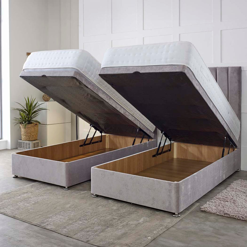 Essential Guest Hotel Zip and Link 1500 Pocket Sprung Ottoman Divan Bed Set