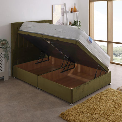 Gel Tec 1500 Pocket Sprung Ottoman Side Lift Bed Set