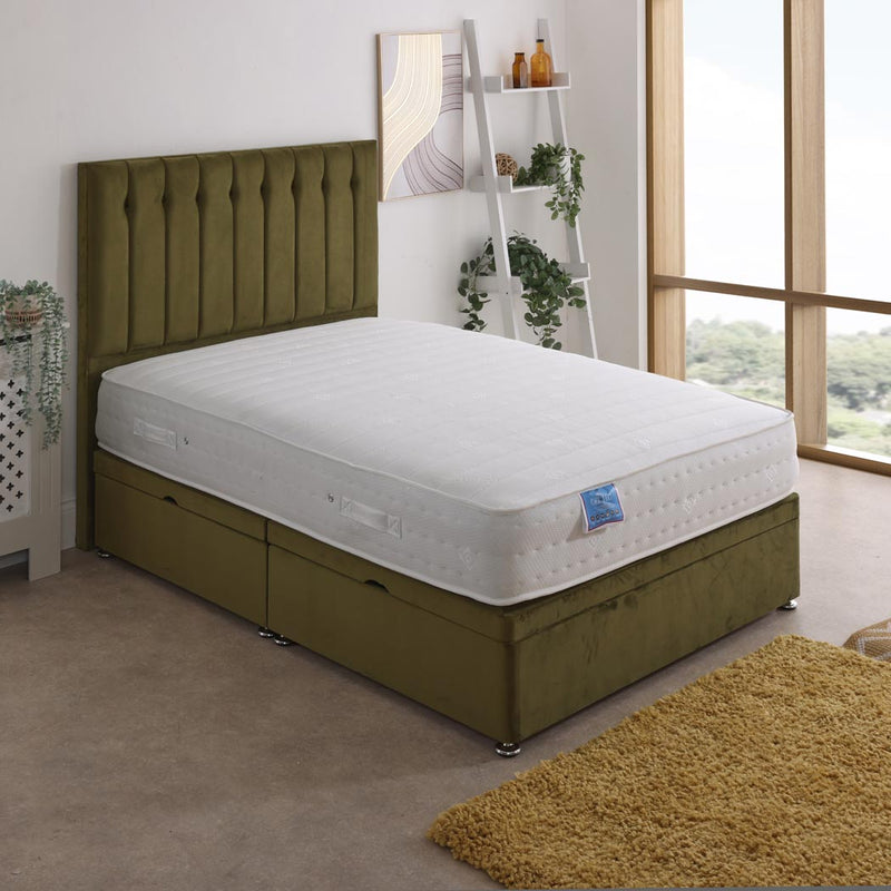 Gel Tec 1500 Pocket Sprung Ottoman Side Lift Bed Set