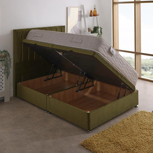 Hades Coil Sprung Ottoman Side Lift Bed Set