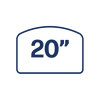 20" (51cm)