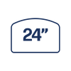 24" (61cm)
