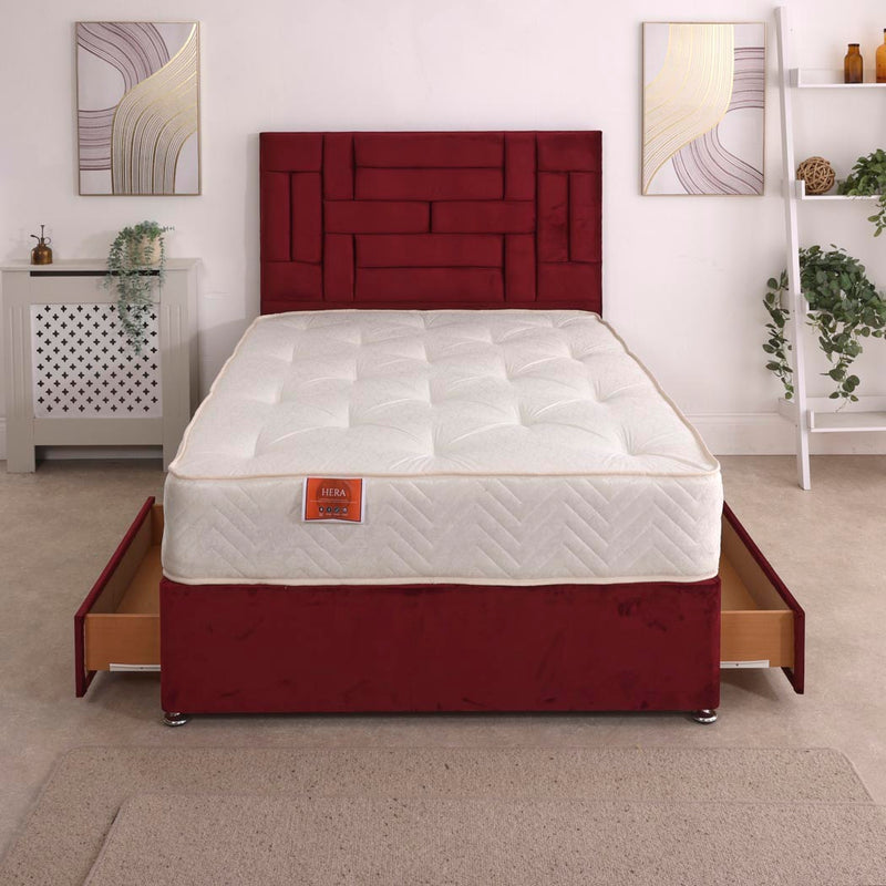 Hera Orthopaedic Coil Sprung Divan Bed Set