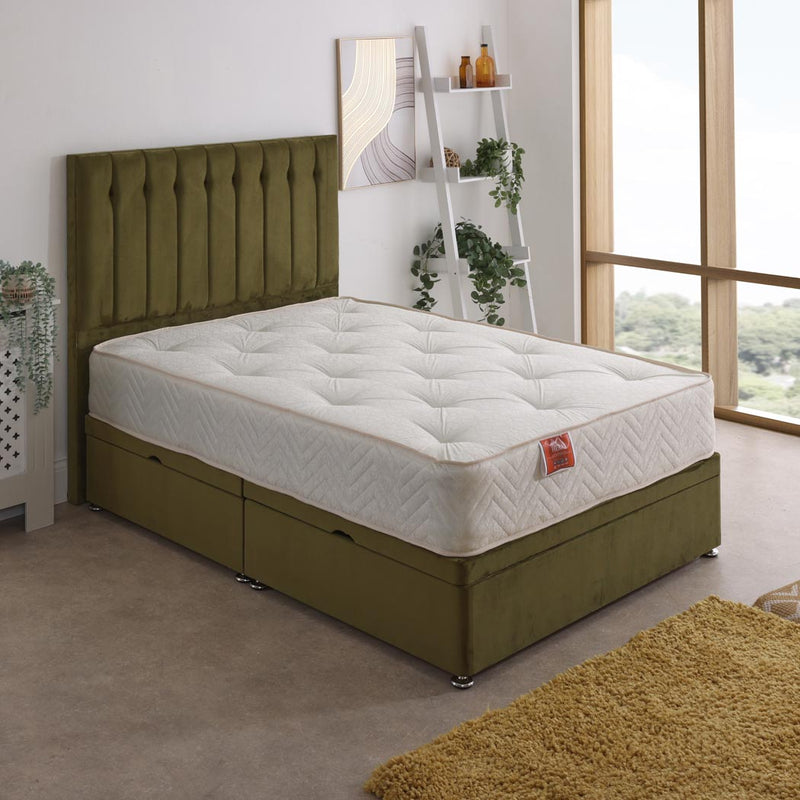 Hera Orthopaedic Coil Sprung Ottoman Side Lift Bed Set