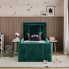 Hugo Kids Fabric Bed with Safety Rails