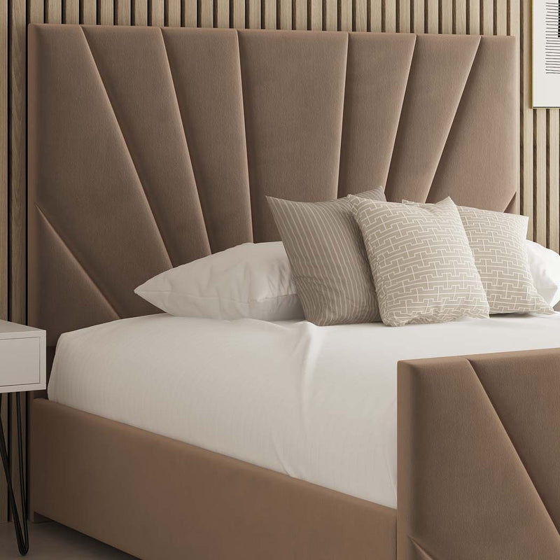Lumina Sunrise Fabric Upholstered Bed Frame