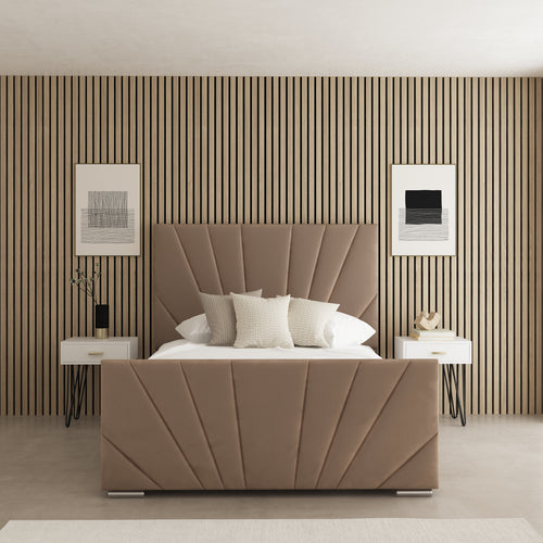 Lumina Sunrise Fabric Upholstered Bed Frame
