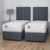 Luxury Hotel Zip and Link 1000 Pocket Sprung Intelligent Fibre Divan Bed Set