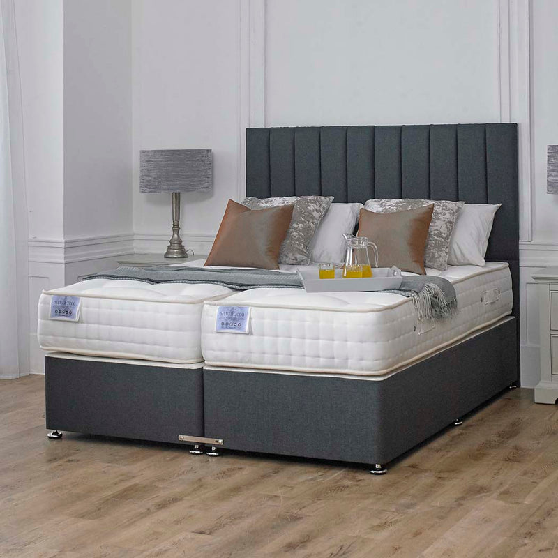 Luxury Hotel Zip and Link 5000 Pocket Sprung Intelligent Wool Mattress