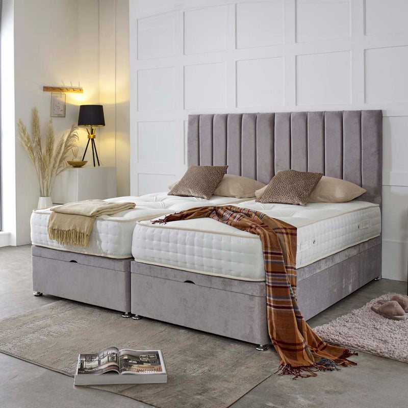 Luxury Hotel Zip and Link 3000 Pocket Sprung Intelligent Memory Ottoman Divan Bed Set