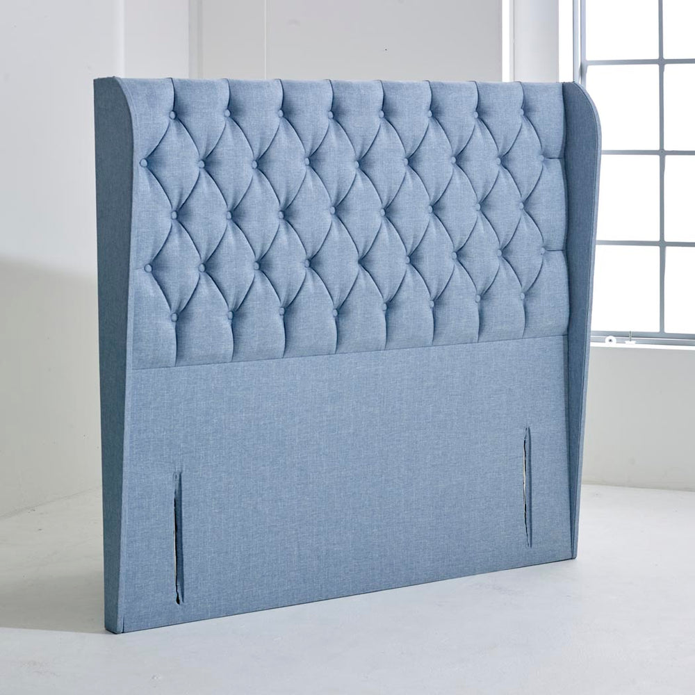 Manhattan Winged Floor Standing Upholstered Headboard
