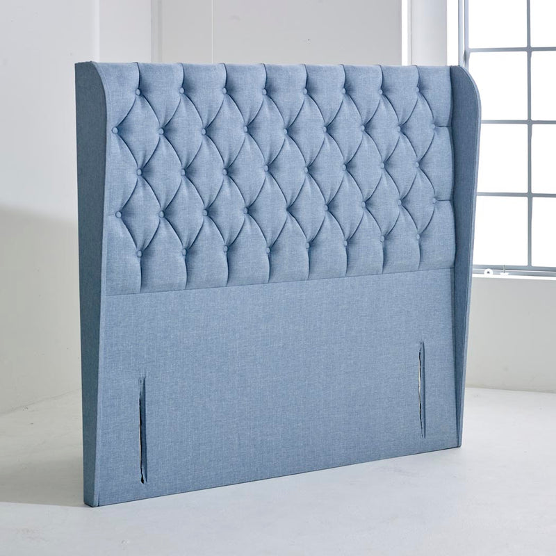Manhattan Winged Floor Standing Upholstered Headboard