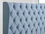 Manhattan Winged Floor Standing Upholstered Headboard