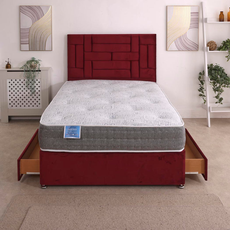 Matrix Dual Season 1000 Pocket Sprung Divan Bed Set