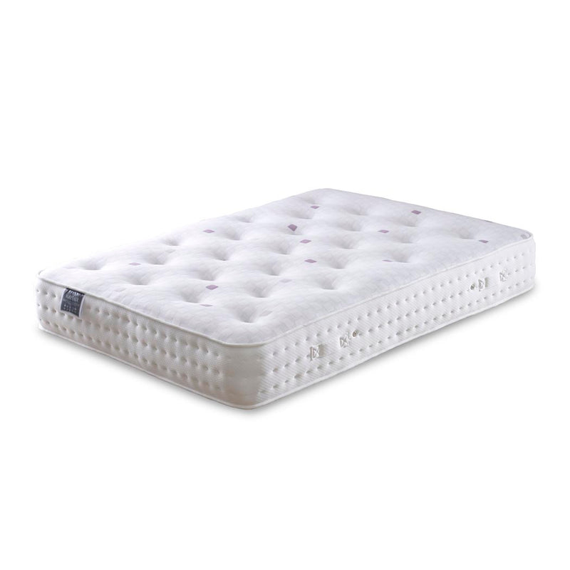 White mattress on a white background