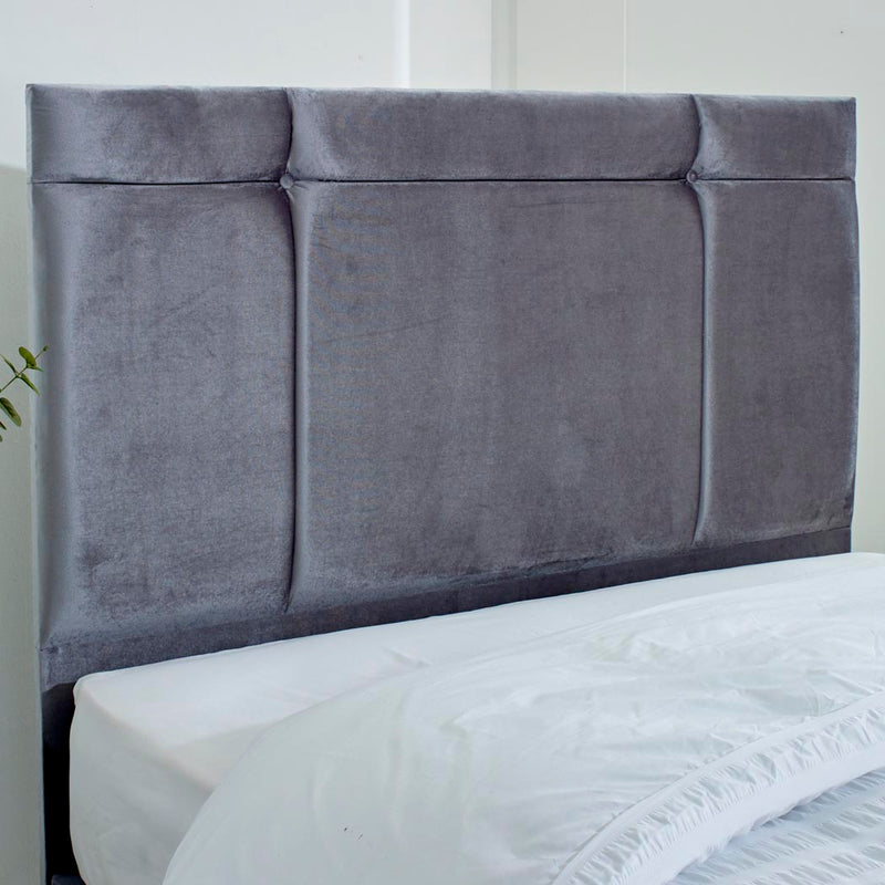 Miami Floor Standing Upholstered Headboard – front view