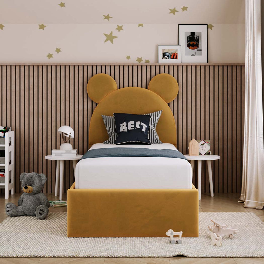 Mickey Mouse Kids Fabric Bed with Optional Storage