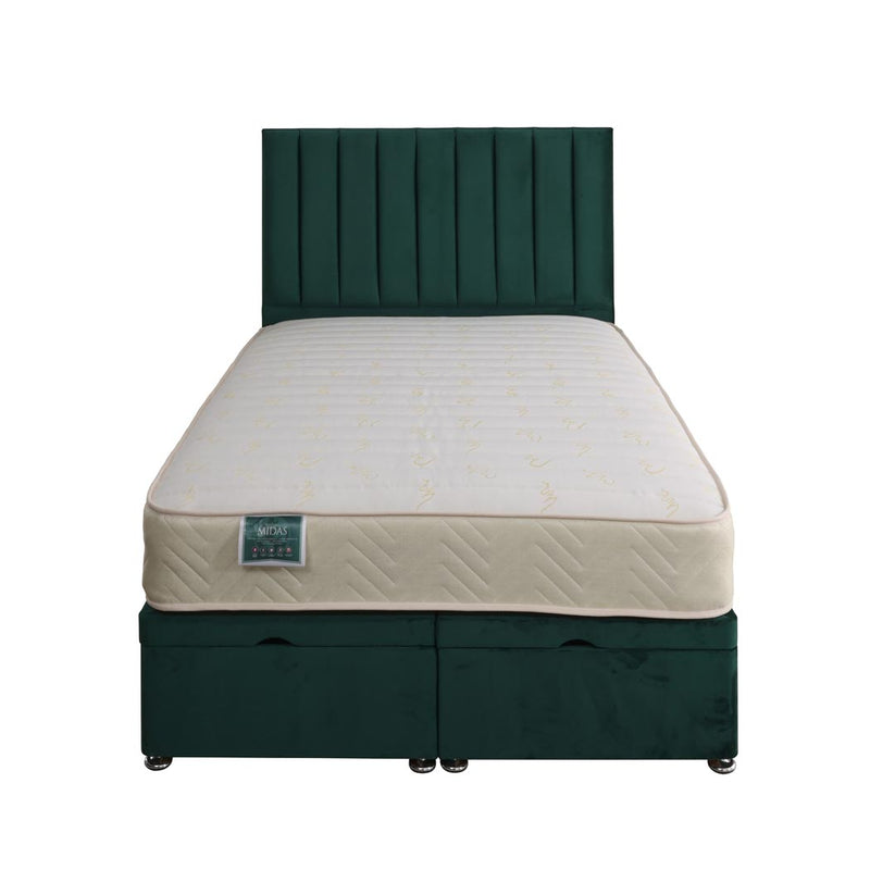 Midas Coil Sprung Ottoman End Lift Bed Set