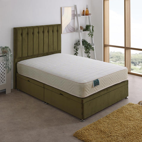 Midas Coil Sprung Ottoman Side Lift Bed Set