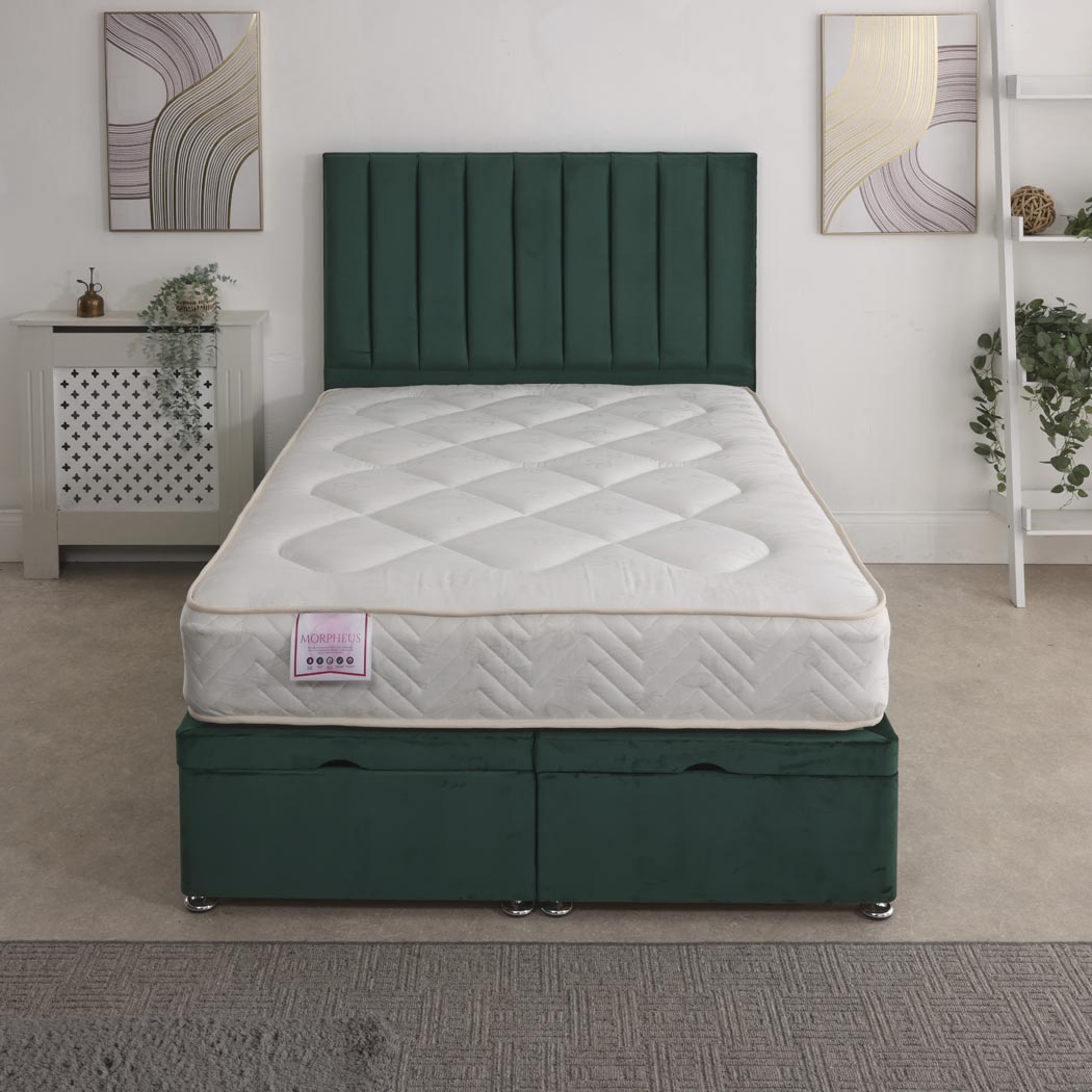 Morpheus Coil Sprung Ottoman End Lift Bed Set