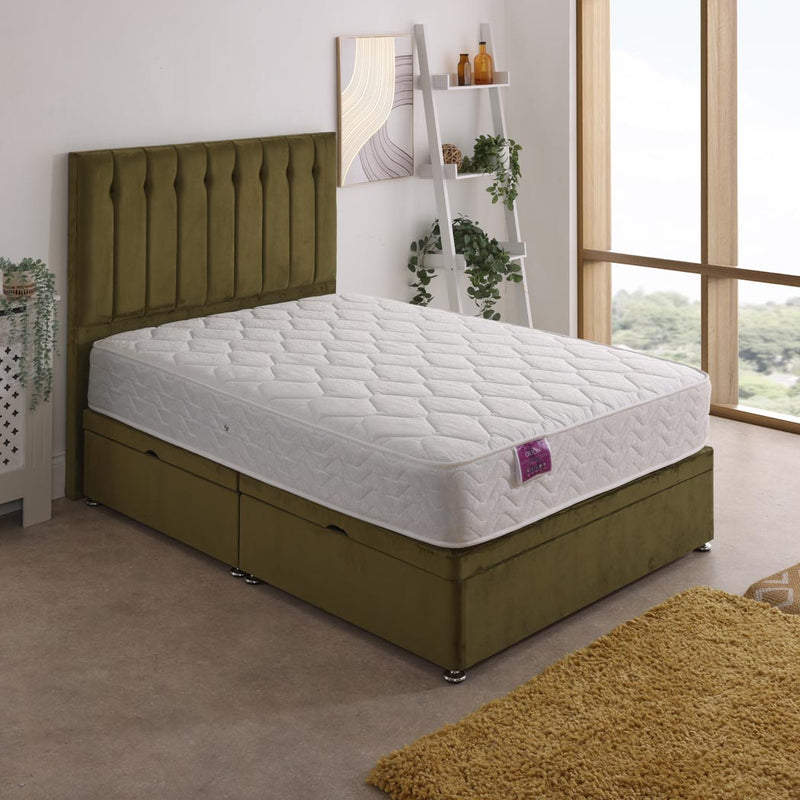 Orion Coil Sprung Ottoman Side Lift Bed Set