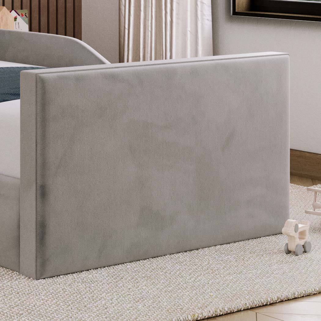 Parker Kids Fabric Bed with Safety Rails
