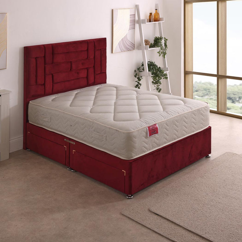 Pegasus Coil Sprung Divan Bed Set – styled in a bedroom