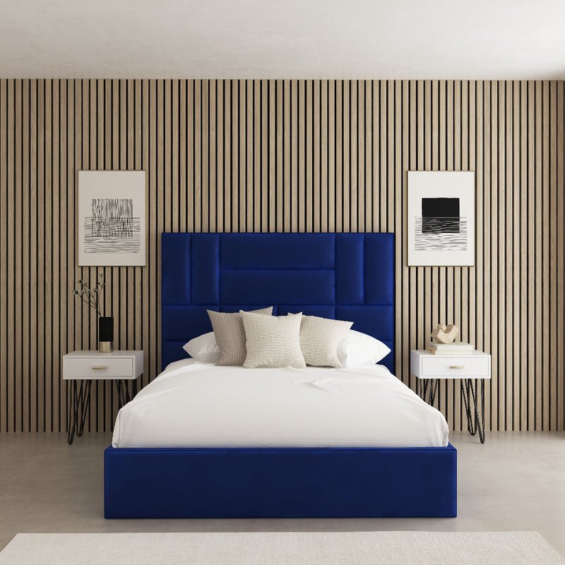 Picasso Fabric Upholstered Bed Frame – styled in a bedroom