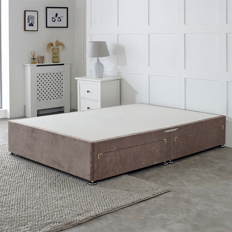 Premium Reinforced Platform Top Divan Bed Base – styled in a bedroom
