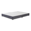 Premium Low Divan Bed Base On Chrome Glides