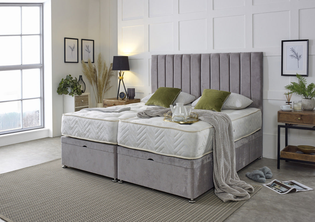 Supreme Guest Hotel Zip and Link 1500 Pocket Sprung Ottoman Divan Bed ...