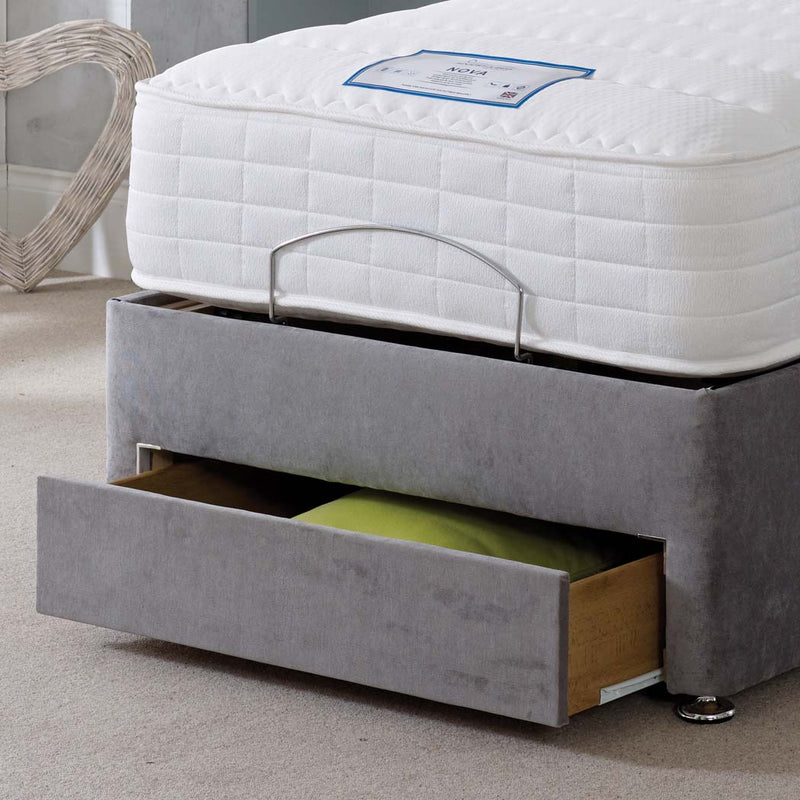Signature 1000 Pocket Sprung Electric Adjustable Bed Set – close-up of drawer open