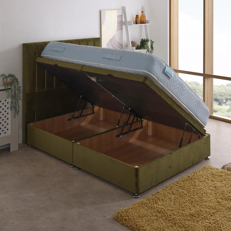 Stress Free Coil Sprung Ottoman Side Lift Bed Set