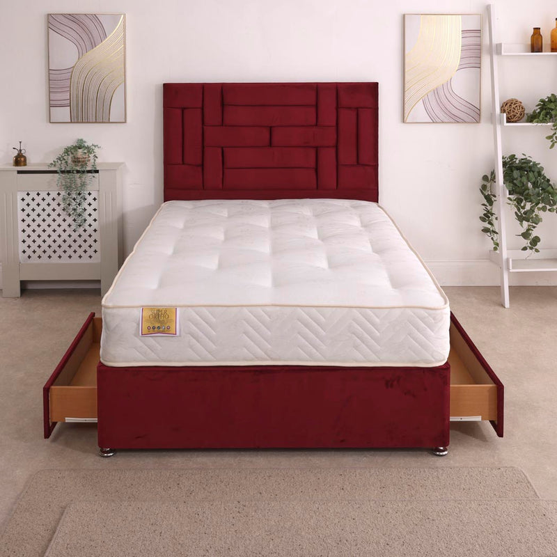 Super Ortho Coil Sprung Divan Bed Set