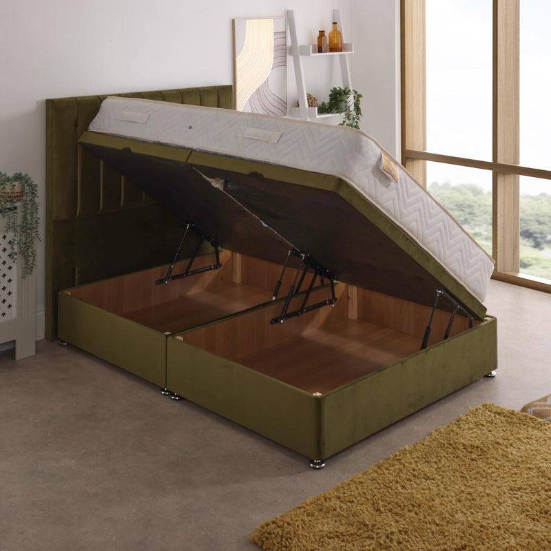 Super Ortho Coil Sprung Ottoman Side Lift Bed Set