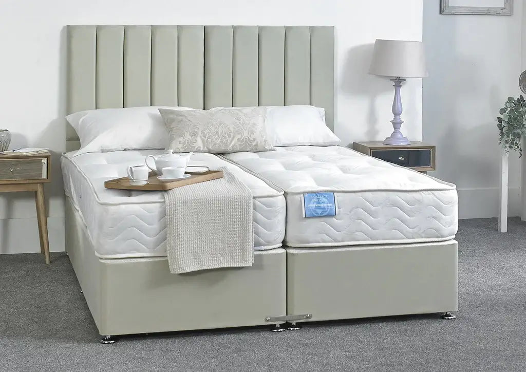 Supreme Guest Hotel Zip and Link 2000 Pocket Sprung Divan Bed Set