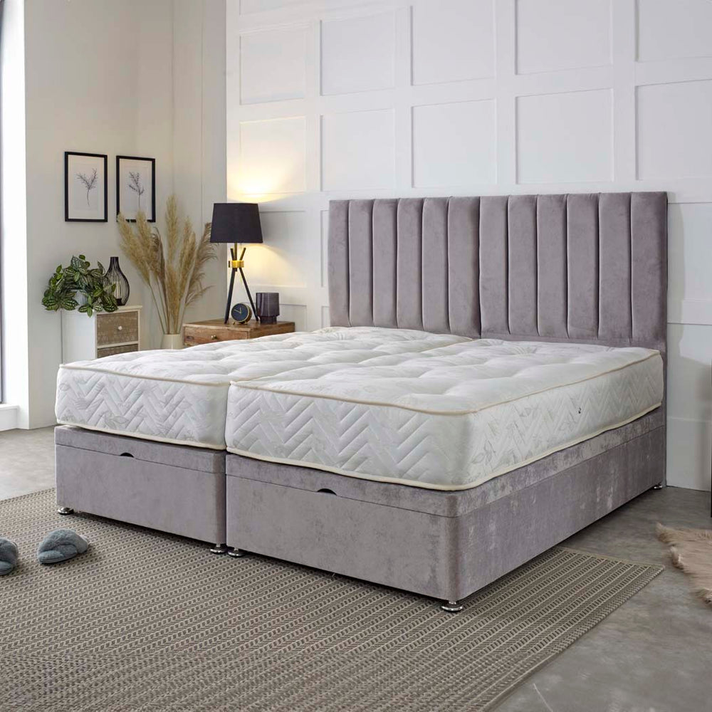 Supreme Guest Hotel Zip and Link 1000 Pocket Sprung Ottoman Divan Bed Set