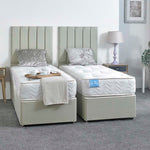 Supreme Guest Hotel Zip and Link 1000 Pocket Sprung Divan Bed Set