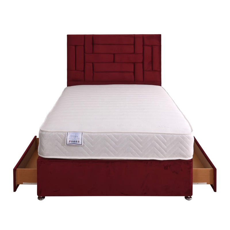 Titan Coil Sprung Divan Bed Set