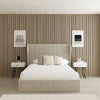 Verona Winged Fabric Upholstered Bed Frame