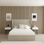 Verona Winged Fabric Upholstered Bed Frame