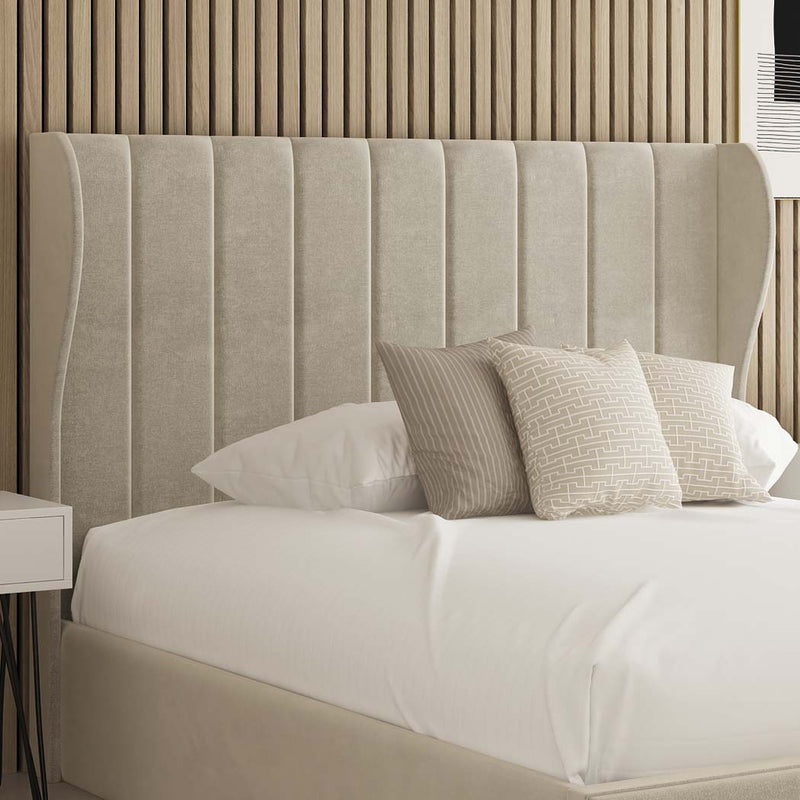 Verona Winged Fabric Upholstered Bed Frame