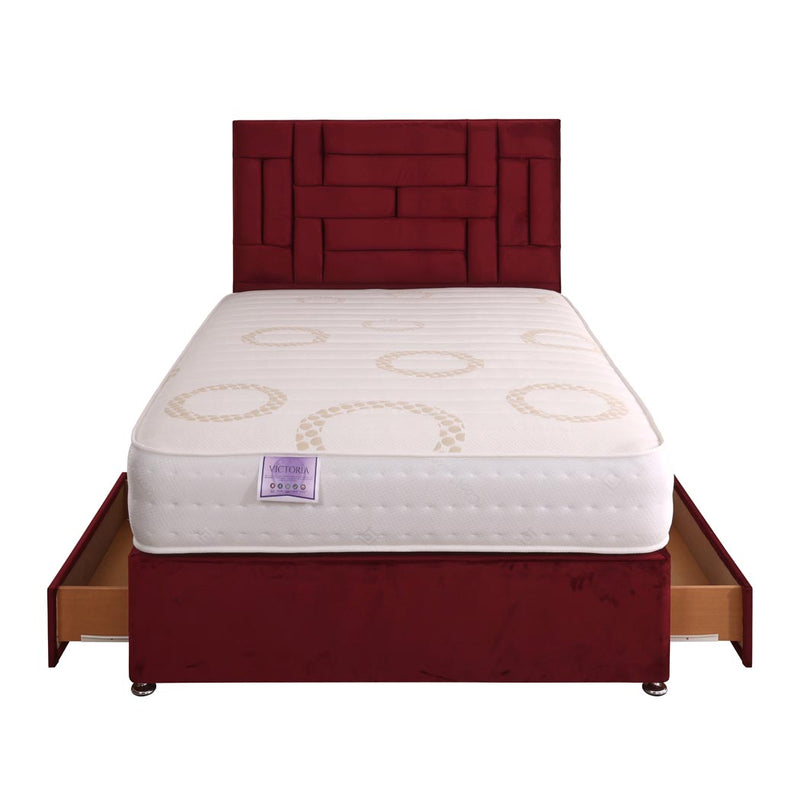 Victoria Orthopaedic Coil Sprung Divan Bed Set